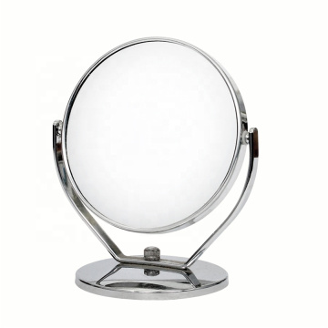 Classic Round Shape Table Makeup Mirror With 3X 5X magnification for Cosmetic